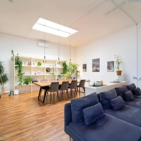 Loft House 170qm, Central, Own Garden, Parking Lot Semesterbostad *