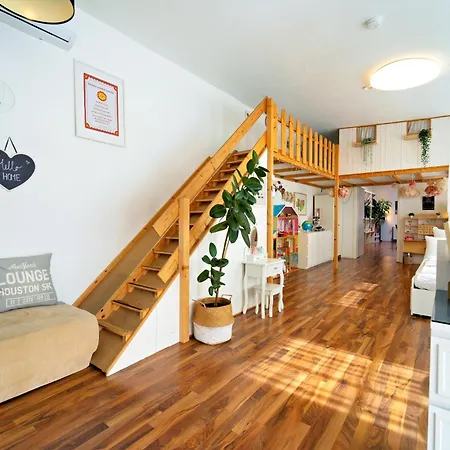 Semesterbostad Loft House 170qm, Central, Own Garden, Parking Lot Offenbach am Main